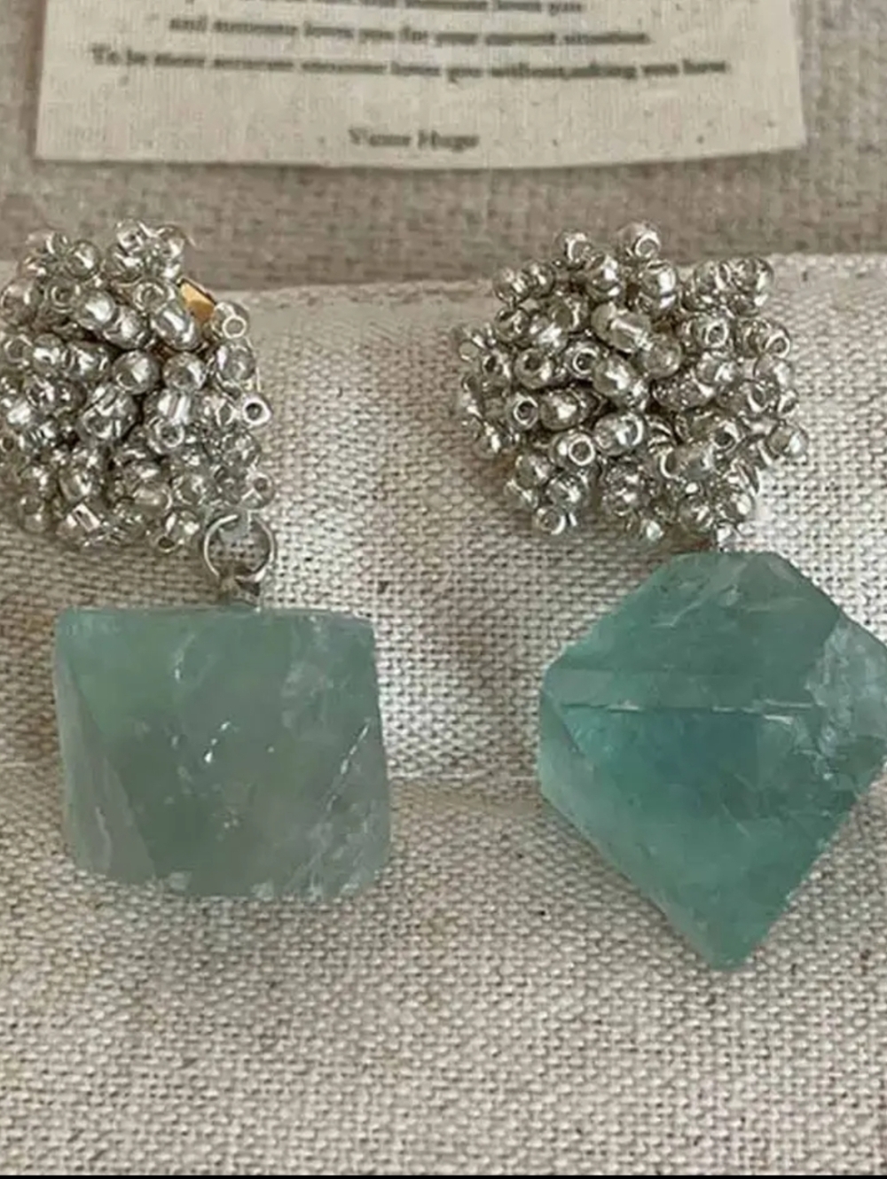 NWT Fluorite Drop Earrings
